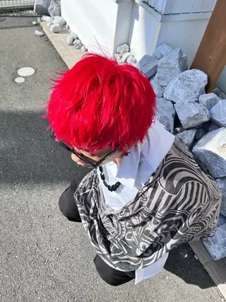 ショート カラー メンズ ルプラボウ 永友愛梨 /韓国/ダメージレスのヘアスタイル