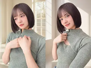 ミディアム 韓国ヘア　野々山 ゆうとのヘアスタイル