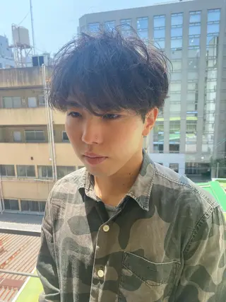 メンズ ✨縮毛矯正✨レイヤー ホウダカズヒロのヘアスタイル