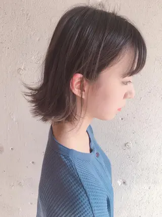 ミディアム カラー シノザキ/薬院/ボブ /ショート/髪質改善のヘアスタイル