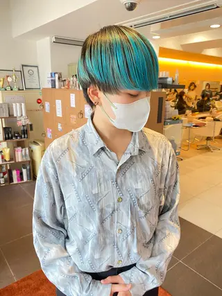 ショート カラー 透明感カラーブリーチ 🌼シゲモトアヤ🌼のヘアスタイル