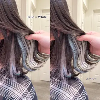 ミディアム カラー シールエクステ横浜 🐏☁️miminaのヘアスタイル