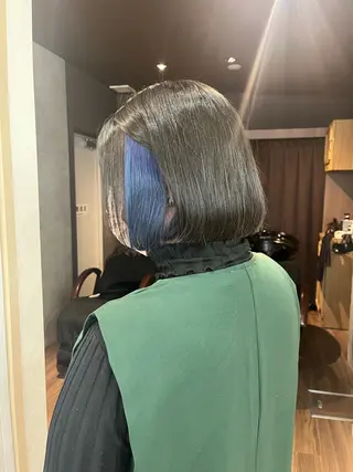 ショート カラー 🪽髪質改善矯正 🤍MIU🤍のヘアスタイル