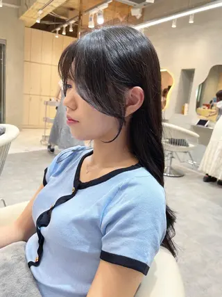 ロング カラー レイヤーカット、ボブ GLROWのヘアスタイル