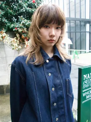 ミディアム カラー 村上雅人 ナチュラルモードのヘアスタイル