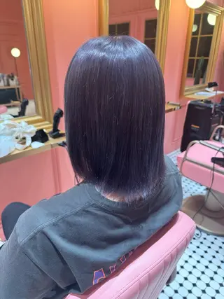 ミディアム Miyu/透明感 カラー/レイヤーのヘアスタイル