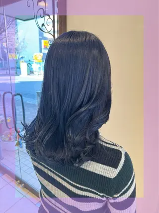 セミロング カラー ヘアアレンジ ブリーチ♡メンズ マッシュ♡MIUのヘアスタイル