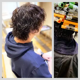 パーマ 佐藤 沙也輝のヘアスタイル