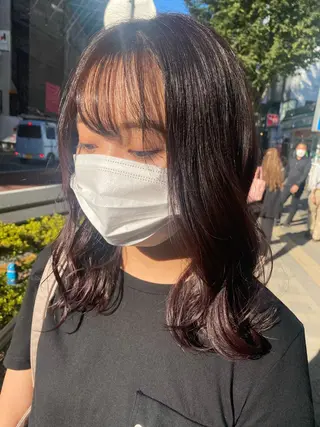 ロング カラー ヘアアレンジ TSUNA 🌙 Lim 五反田のマツエク・マツパデザイン