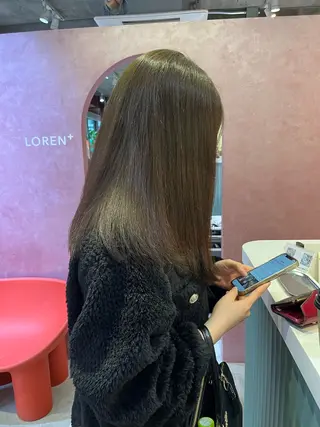 カラー レイヤーカット🍏 オリーブ/ののかのヘアスタイル