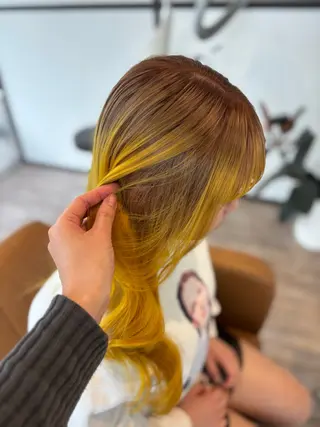 ロング カラー yui🥀/ボブ /ブリーチなしカラーのヘアスタイル