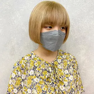 ショート カラー 顔周りカット/透明感 カラー✂️MEIのヘアスタイル