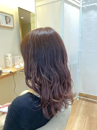 ロング カラー ハイトーンエフェクト ブリーチいち丸のヘアスタイル