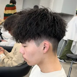 ショート カラー パーマ メンズ ✂️メンズカット ひろき✂️のヘアスタイル