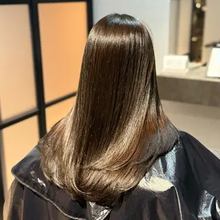 ロング カラー 髪質改善Ⅰ透明感 艶カラーⅠたつやのヘアスタイル