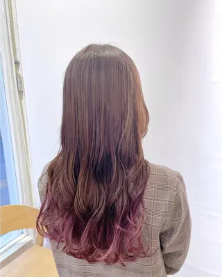ロング カラー 佐々木 美帆のヘアスタイル