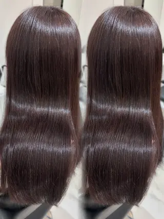 セミロング カラー 盛れる顔周り🤍渋谷 Risa🎀のヘアスタイル