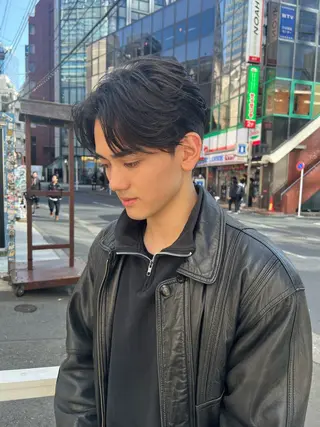 メンズ 🔷メンズフェザー スタイル🔹竹内凌のヘアスタイル