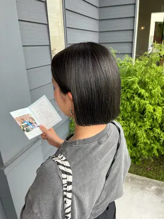 ショート シマダ ユウナのヘアスタイル