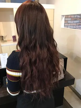 ロング カラー ヘアアレンジ 烏山 達也のヘアスタイル
