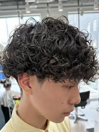ミディアム 石川 大瑚のヘアスタイル