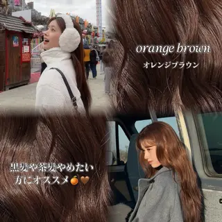 ロング カラー 韓国レイヤー🇰🇷 /縮毛矯正💎/月音のヘアスタイル