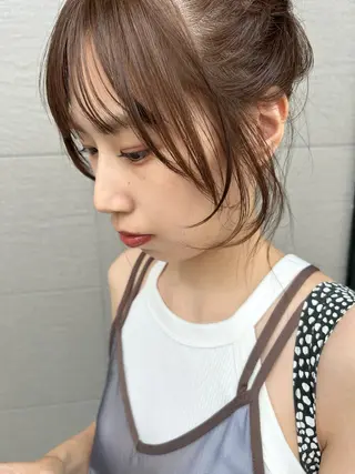 ロング ナカジマ ナナのヘアスタイル