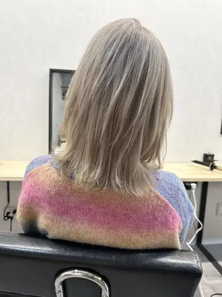 ミディアム パーマ カラー ヘアアレンジ 💎lino _by _ACNE💎 🧸のヘアスタイル