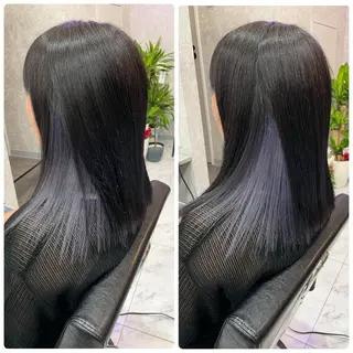 ミディアム 🦋ハイトーン🦋 石山 希理🦋のヘアスタイル