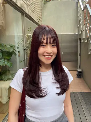 ロング カラー 縮毛矯正/レイヤー 🌙児玉光瑠のヘアスタイル