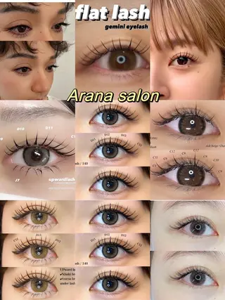 マツエク・マツパ Aranasalon 新宿店のマツエク・マツパデザイン
