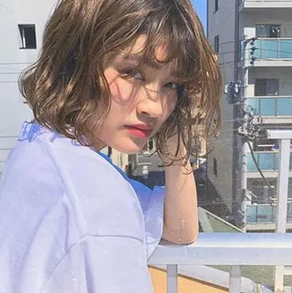 ミディアム カラー パーマ O/ODER (official)のヘアスタイル