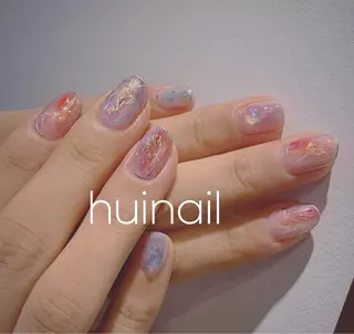 ミディアム めぐみのネイルサロン スタッフ練習のネイルデザイン