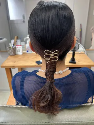 セミロング ヘアアレンジ 山室 敬義のヘアスタイル