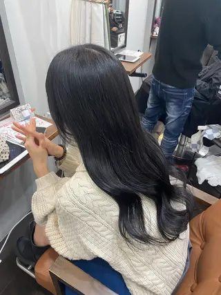 ロング カラー ヘアアレンジ 🍒ᩚ名駅/艶髪 縮毛矯正/あゆ🍒ᩚのヘアスタイル