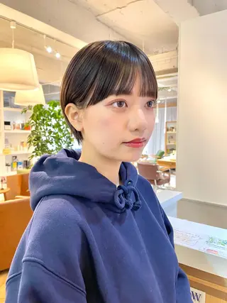 ショート カラー くがれいじ 梅田/ショート/ボブのヘアスタイル