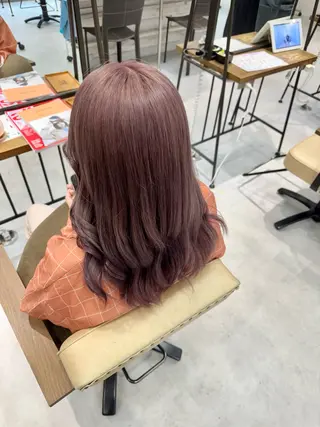 ロング カラー ブリーチなしwカラー /艶カラー/oukaのヘアスタイル