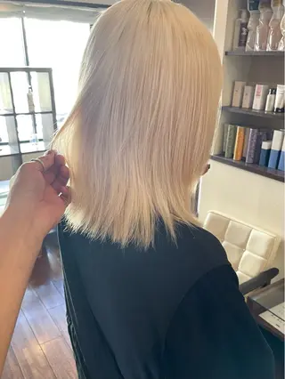 ミディアム カラー 田室 和幸のヘアスタイル