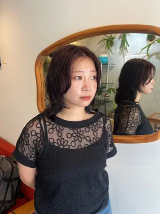 ミディアム カラー 尾藤 浩一のヘアスタイル