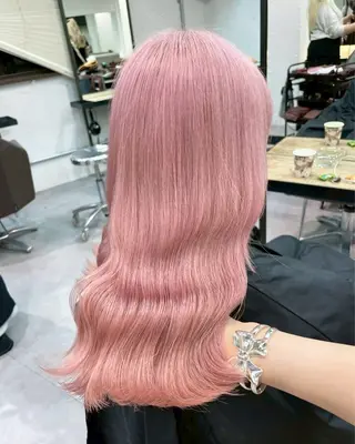 ロング カラー ハイトーンカラー💞 くるみ🎀のヘアスタイル