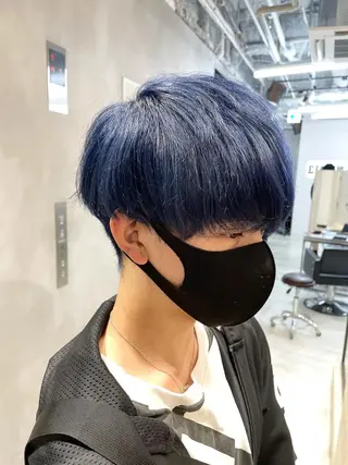 ショート カラー メンズ ハイトーン×レイヤー ／遠藤将太のヘアスタイル