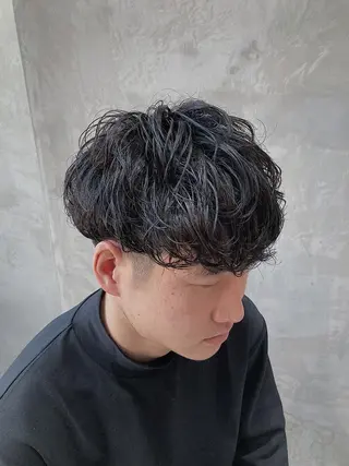 ショート パーマ メンズ fifth JINGUMAE所属・波巻きスパイラルパー マ/シャドウパーマ駿のヘアスタイル