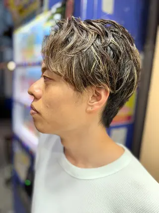 カラー メンズ 骨格補正カット✂︎ 🌟菅野陽介🌟のヘアスタイル