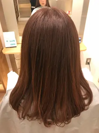 セミロング カラー パーマ 増子 祐馬のヘアスタイル