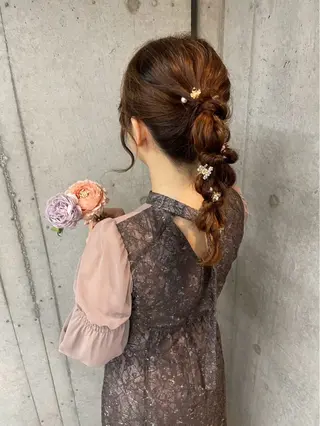 ロング ヘアアレンジ 美髪× ヘアセット✨Araiのヘアスタイル