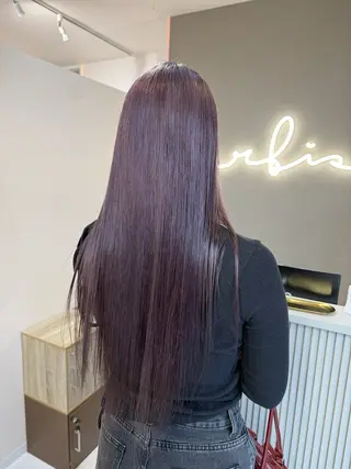 ロング ハイトーン×艶カラー 🤍MIZUKIのヘアスタイル