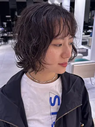 ショート パーマ ✂髪質改善ストレート NO.1 深澤 颯斗のヘアスタイル