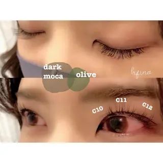 ミディアム カラー ヘアアレンジ マツエク・マツパ まつパ/まつエク Ci belleのマツエク・マツパデザイン