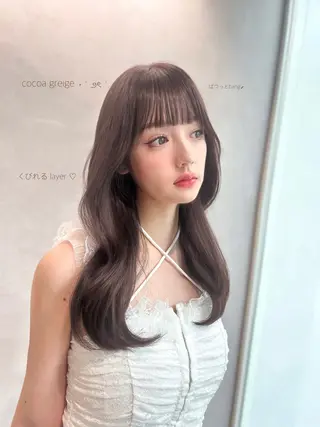 ロング ミディアムヘア Chifumiのヘアスタイル