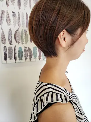 ショート 清水 沙織のヘアスタイル